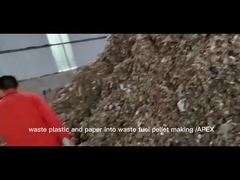 Pabrik Pellet Plastik Limbah Padat Kota Produksi 2t/jam